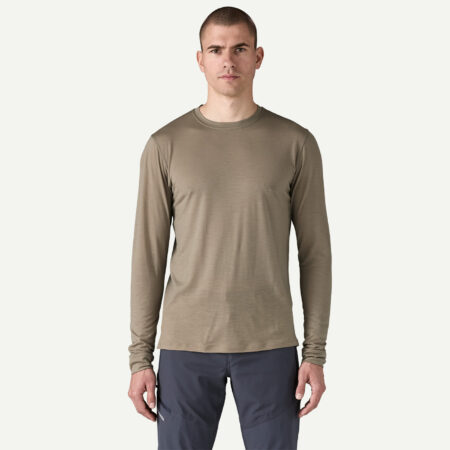 メンズ・ロングスリーブ・キャプリーン・クール・メリノ・ブレンド・シャツ　新色　Seabird Grey