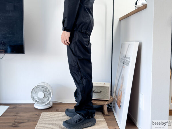 トレントシェル・レインパンツ 着用画像