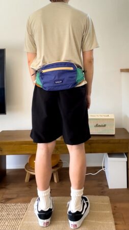 テラヴィア ヒップパック 4L ウエスト装着 背面