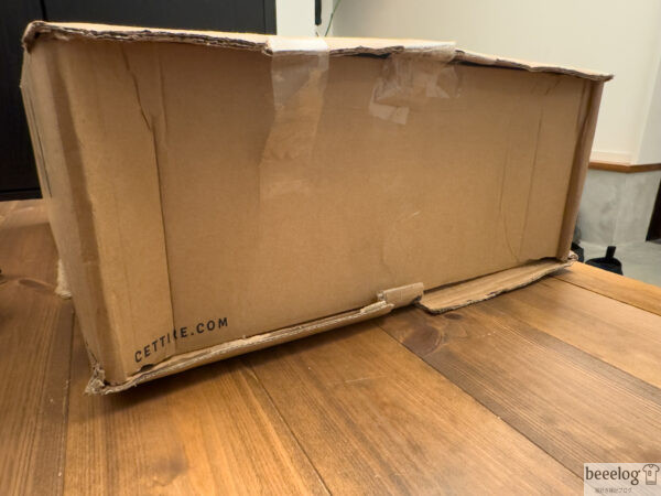 CETTIREから届いたゲスランナーの靴の向き