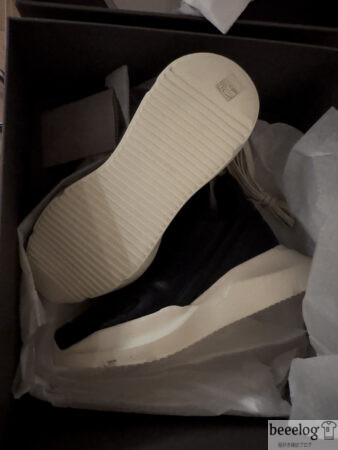 CETTIREから届いたRick Owens Geth Runnerのシューズボックス