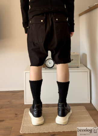 Rick Owens Geth Runnerの着用イメージ(背面)