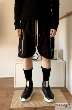 Rick Owens Geth Runnerの着用イメージ(側面)