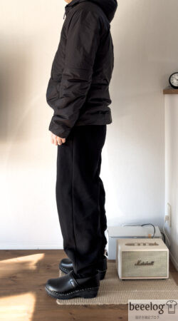 パタゴニア DASパーカ BLKP サイズS 着用写真 横 165cm 54kg