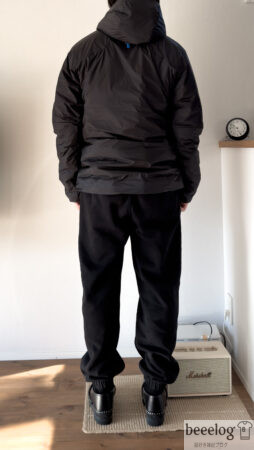 パタゴニア DASパーカ BLKP サイズS 着用写真 背面 165cm 54kg