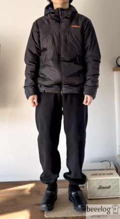パタゴニア DASパーカ BLKP サイズS 着用写真 正面 165cm 54kg
