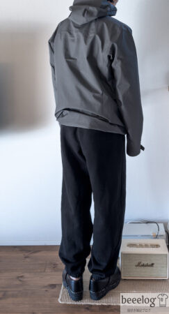 トリオレット ジャケット サイズ感 165cm 55kg Sサイズ 着用 後ろ