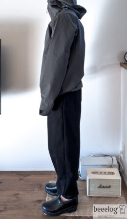 トリオレット ジャケット サイズ感 165cm 55kg Sサイズ 着用 横