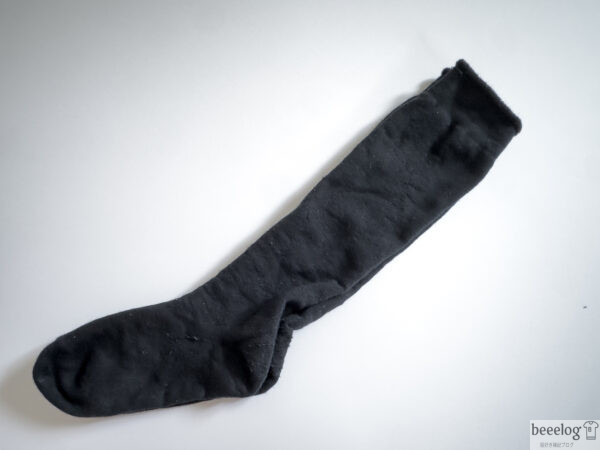 ROTOTO シティハイソックス 黒の置き画像